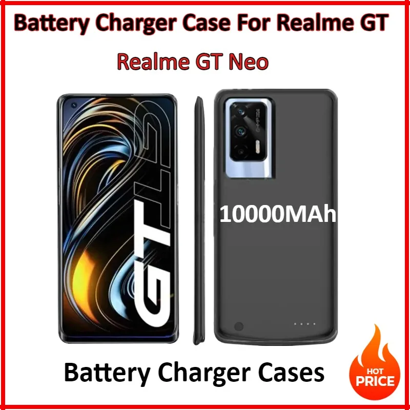 

10000mAh Realme GT 5G Battery Charger Case portable external battery Neo Flash Explorer Master Edition charging Power bank case