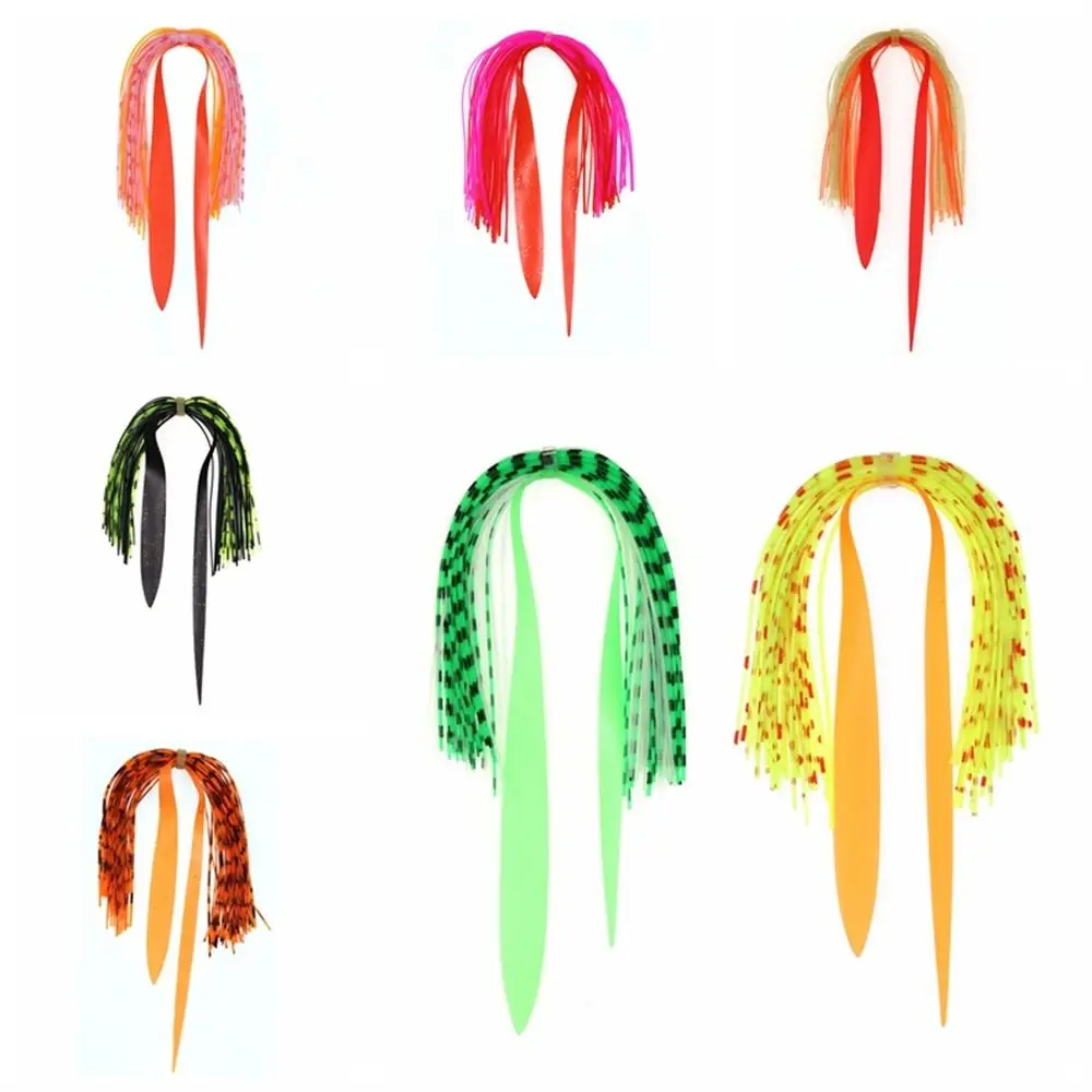 40 Strands Silicone Skirt Trailer Fly Tying Multi Color Jig Lures Skirt Artificial Silk Skirt Tying Material Tai Kabura