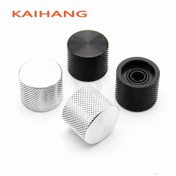 2PCS 21.5X17MM Aluminum alloy knob cap Potentiometer Encoder Knob cap Flower/D Shaped Inner Hole 6mm