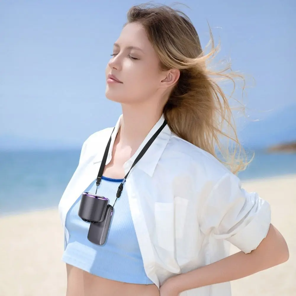 

Semiconductor Refrigeration Mini Handheld Fan 100 Speed Infinitely High-speed Foldable Desk Fan LED Display Rechargeable