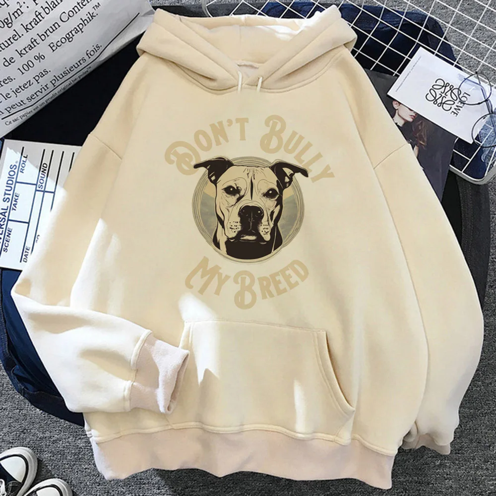 Bull Terrier felpa con cappuccio giovanile confortevole athleisure harajuku modello fantasia femminile hoddie harajuku confortevole alla moda