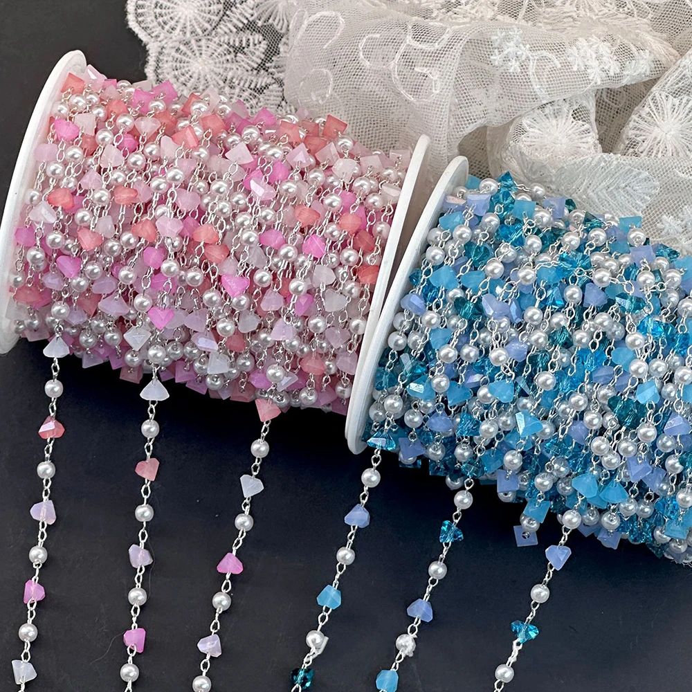 1 metro 50cm catena di perline - Pearl Trim Chain recensione e prezzo