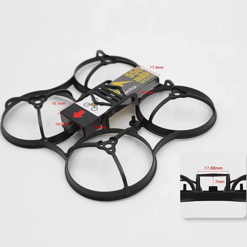 NewBeeDrone Cockroach 75mm frame LiteAF frame for FPV dronewhite black red FPV drone frame