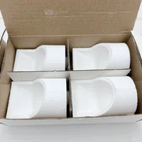 Crisol Horizontal de materiales de laboratorio Dental, taza de fundición en laboratorio Dental, trabajo de fundición de Metal, 4 Uds.