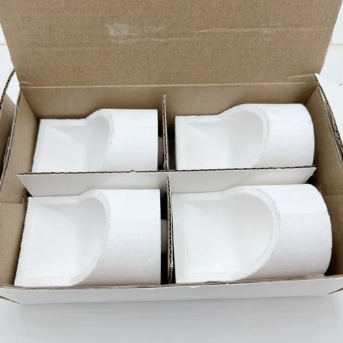 Crisol Horizontal de materiales de laboratorio Dental, taza de fundición en laboratorio Dental, trabajo de fundición de Metal, 4 Uds.