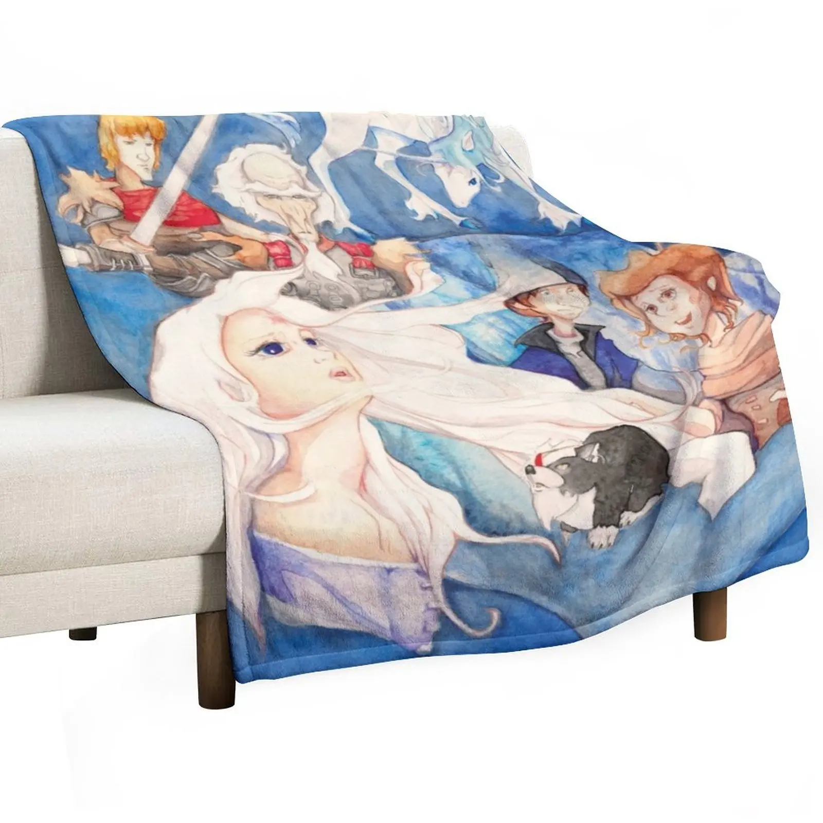 Reflections The Last Unicorn Throw Blanket Fashion Sofas warm winter blankets ands Blankets