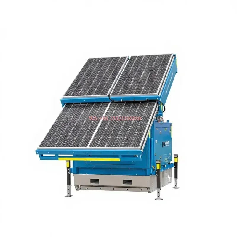 wmwmnu All in One Mobile Solar Power System Lithium Battery Portable Energy Station with 8 Solar Panels for Remote Mining