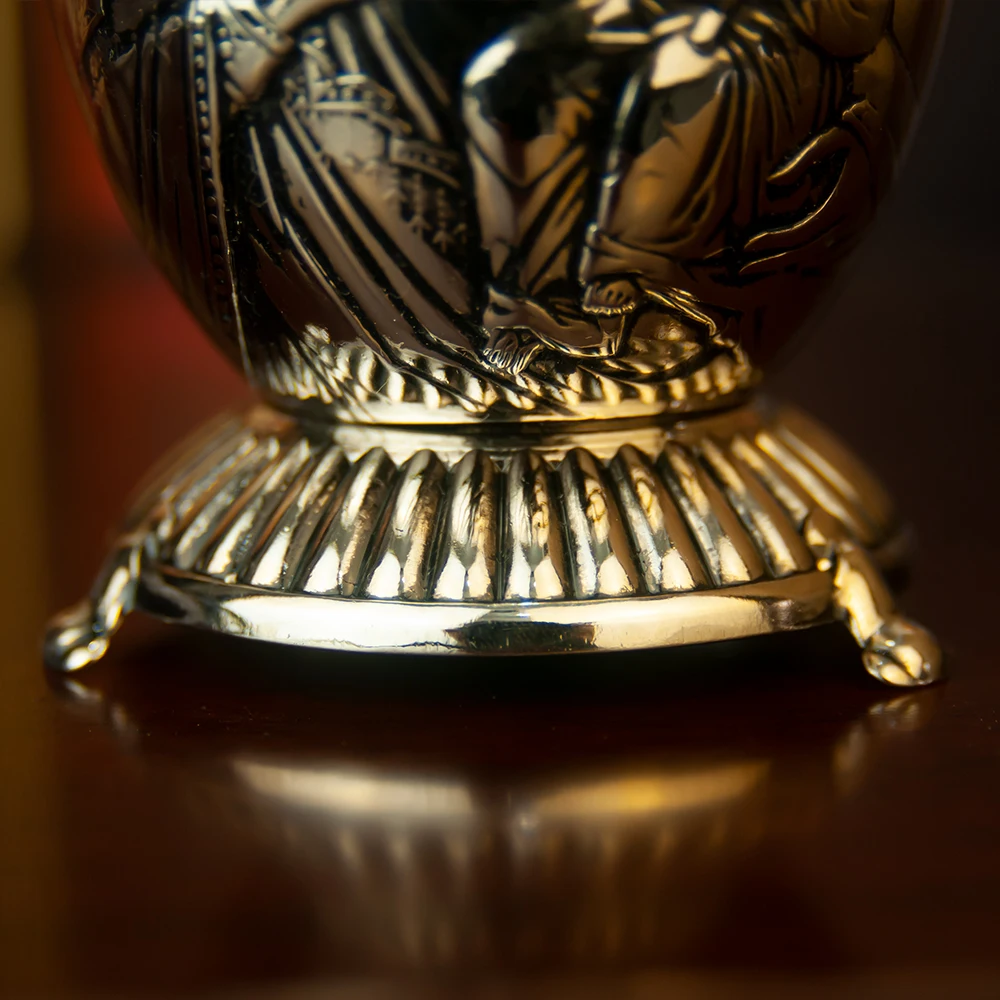 HTISOK Orthodox Catholic Virgin Mary Statue Church Home Table Decoration Round Shape Decorations