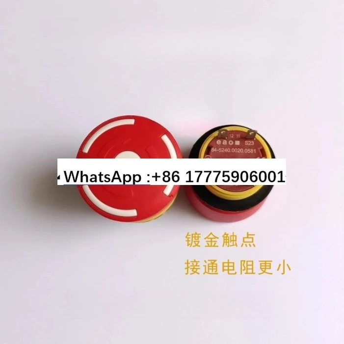 

84-5240.000.0581 Emergency button switch Normally closed quick soldering terminal rotary reset