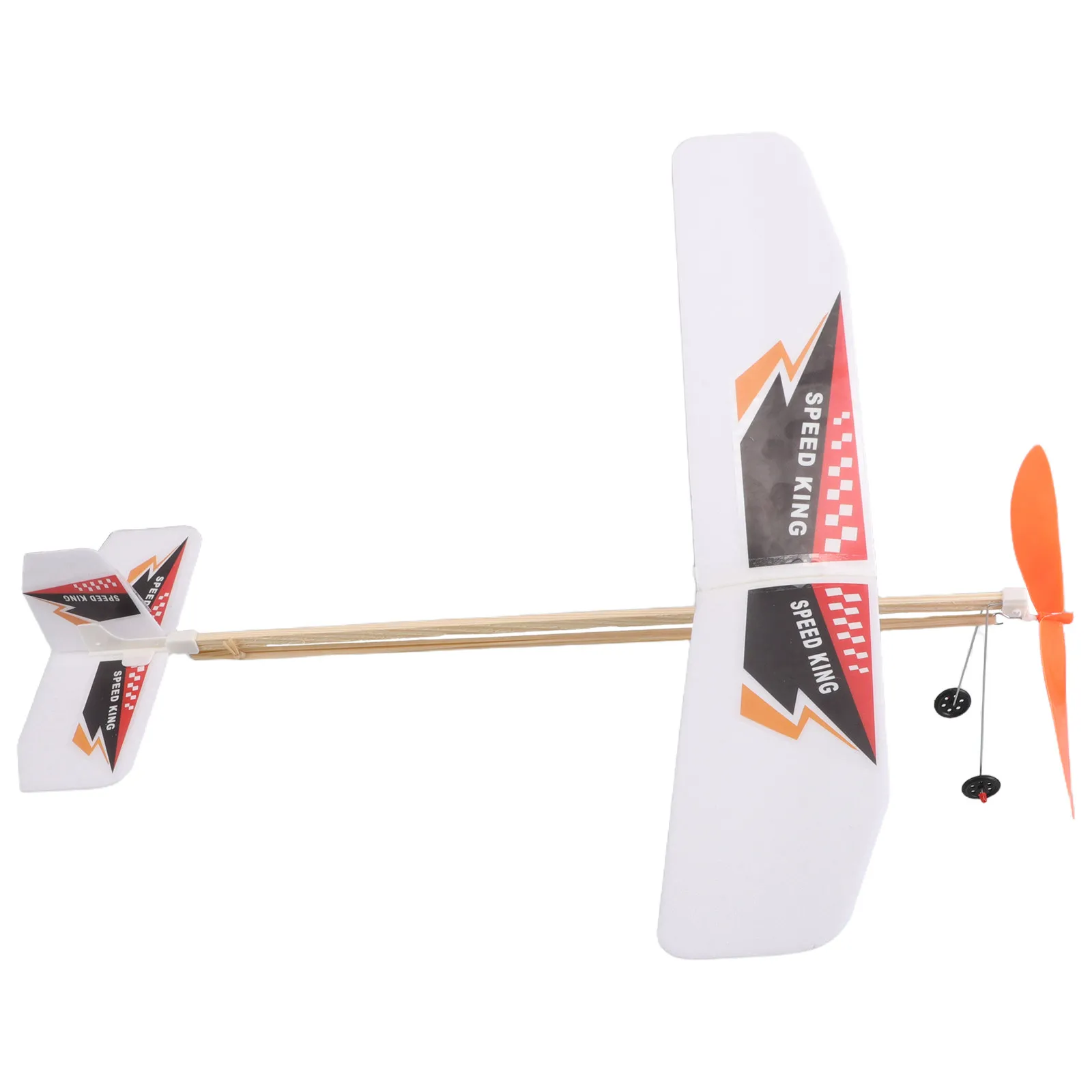 

Rubber Band Powered Foam Airplane Glider Kit Easy Assembly Single Wing Design for Children Indoor Outdoor Flight Fun Educational