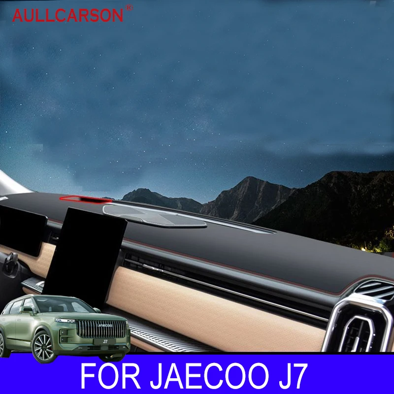 For JAECOO J7 2023 2024 Car Dashboard Leather Covers Mat Shade Cushion Pad Carpets Salon Interior Accessorie