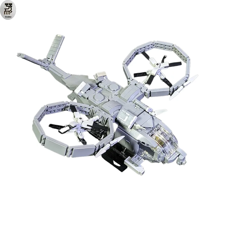 MOC SA-2 Samson Transport Aircraft Figure Scale Workhorse Rotorwing Building Blocks Hobby DIY Model Toy Brick Adult Holiday Gift