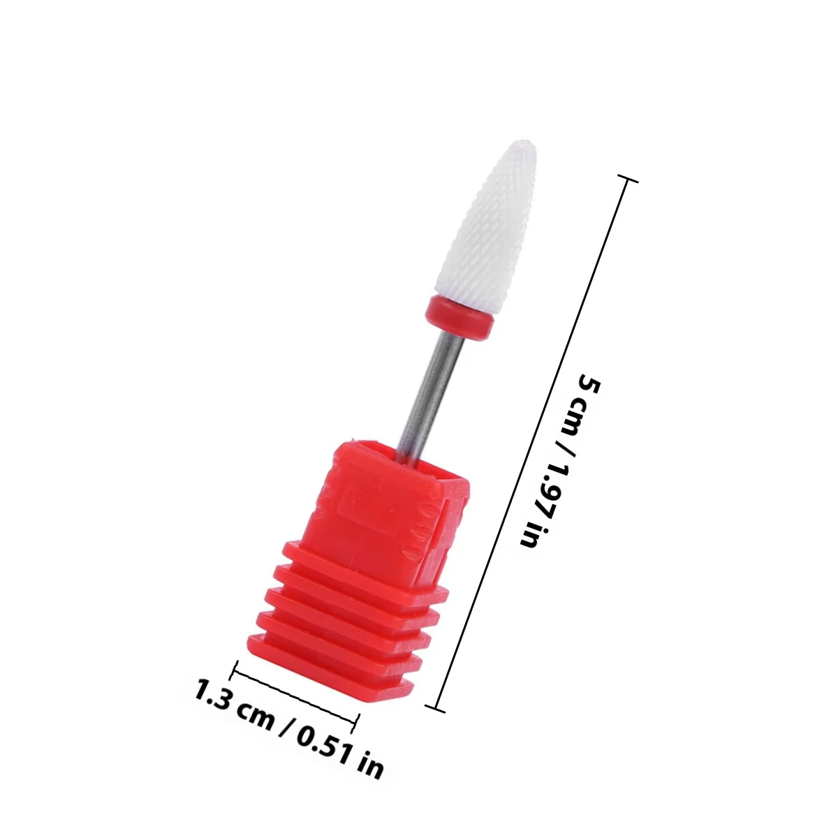 Ceramiczny frez do paznokci, ostrzykowy kształt, narzędzie do szlifowania i polerowania paznokci, modelowanie paznokci, usuwanie martwego naskórka, zestaw frezów do manicure.