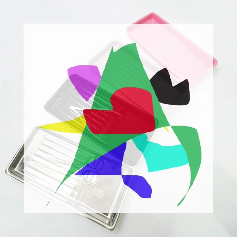 Nail Art Tool Sterilisationstablett Edelstahl Desinfektionsschale Kosmetik Ablagefach Maniküre Pinzette Bohrer Nagelknipser