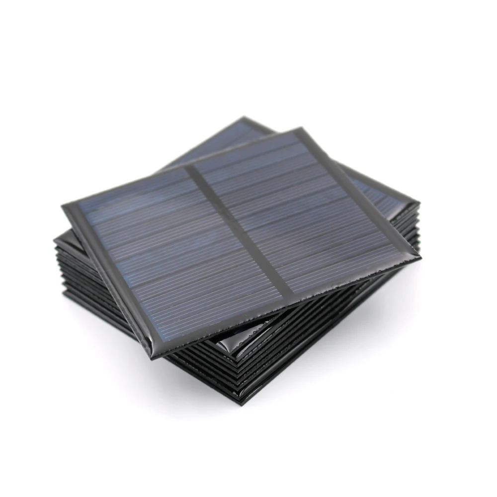 10pcs Solar Panel 5.5V Mini Solar System DIY For Battery PV Cell Phone Chargers Portable 70mA 80mA 100mA 110mA 160mA 180mA 291mA