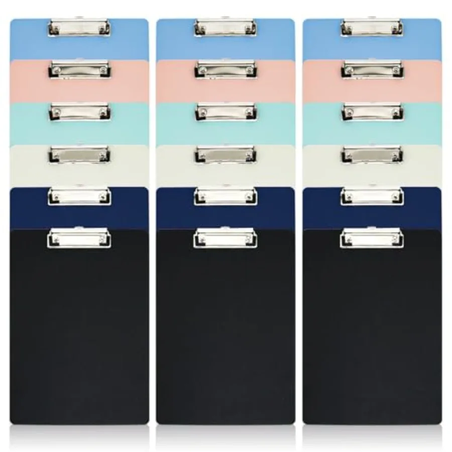 

Набор цветных пластиковых клипбордов для класса и офиса, формат A4.5 x 9 дюймов.