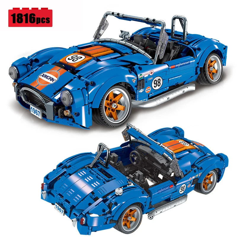 260 Cobra csx2000の技術的なビルディングブロック,男の子のクリスマスギフトセット用のmocスポーツ車両レンガのおもちゃ