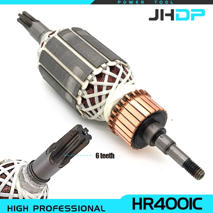 AC220V-240V Armature Rotor Replace For Makita HR4010C HR4001C HR4011C HR4001CX HR0860 Rotary Hammer Accessories 513631-1