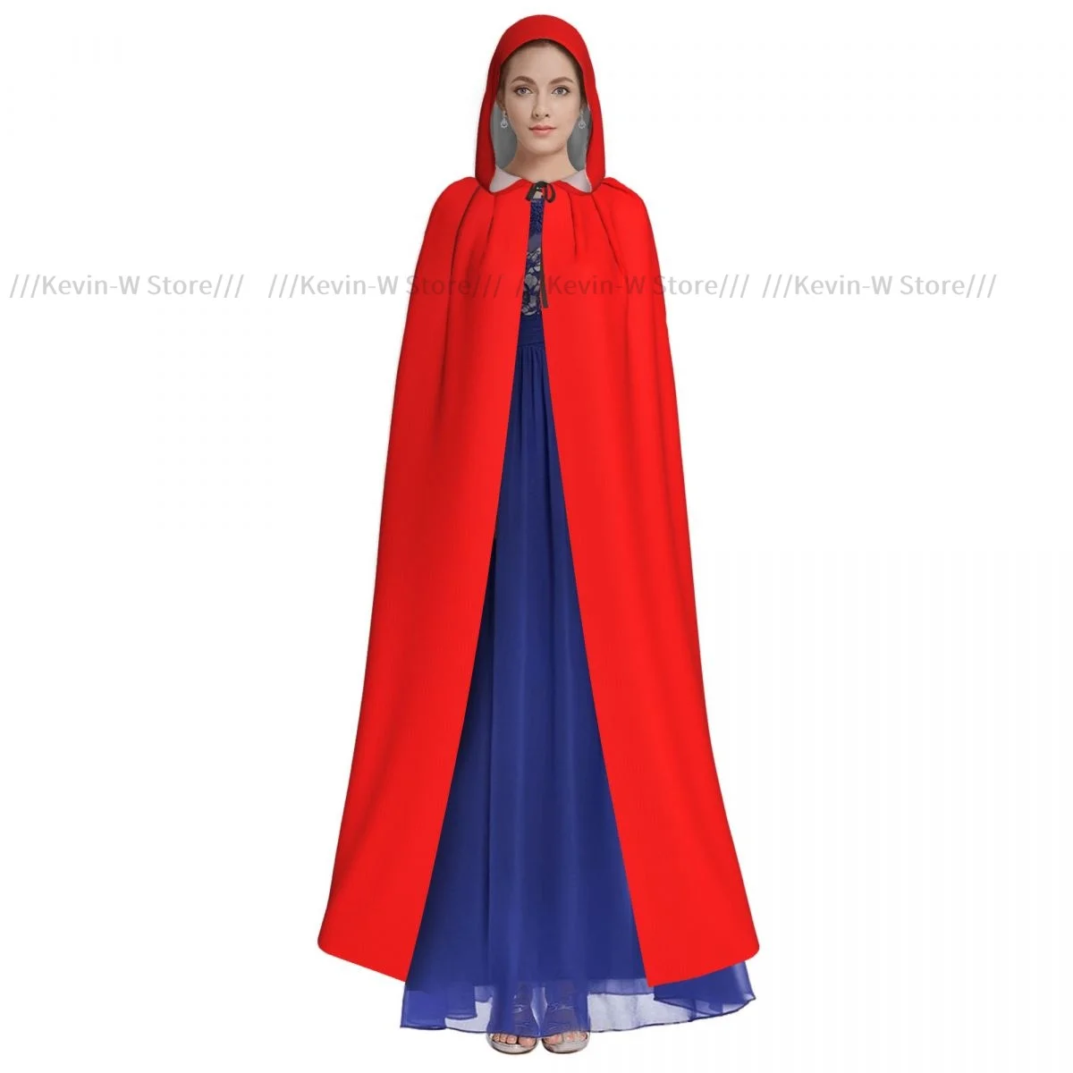 Flag Of Albania Hooded Cloak Polyester Unisex Witch Cape Costume Accessory