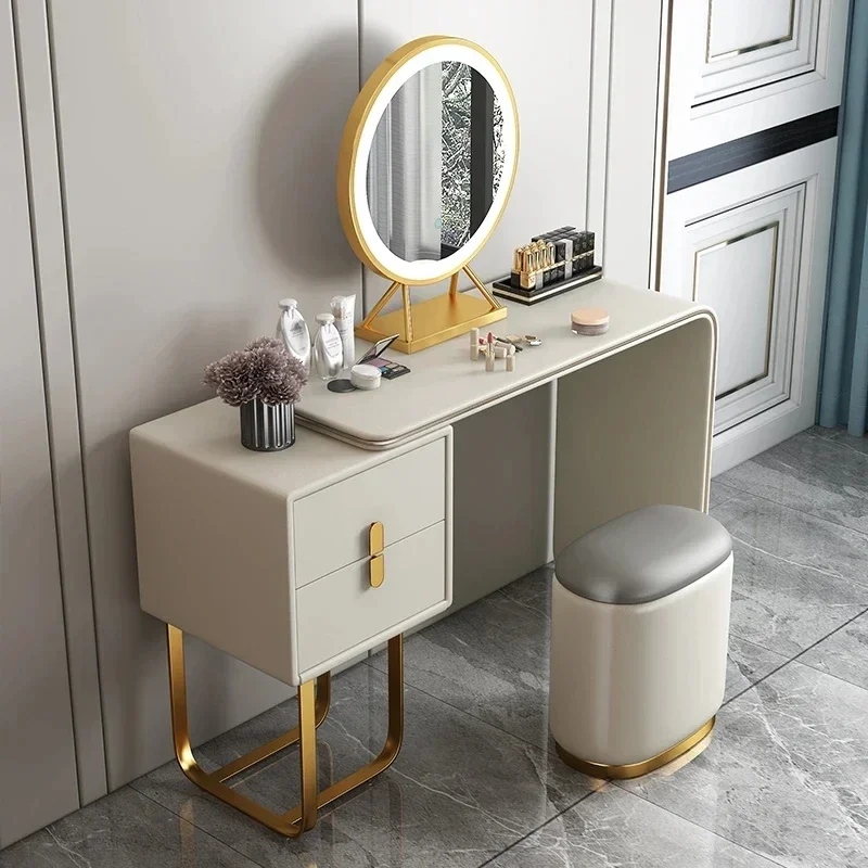 

Bedroom Modern Dressing Table Luxury Nordic Charm Luxury Dressing Table White Makeup Penteadeira De Maquiagem Bedroom Furniture