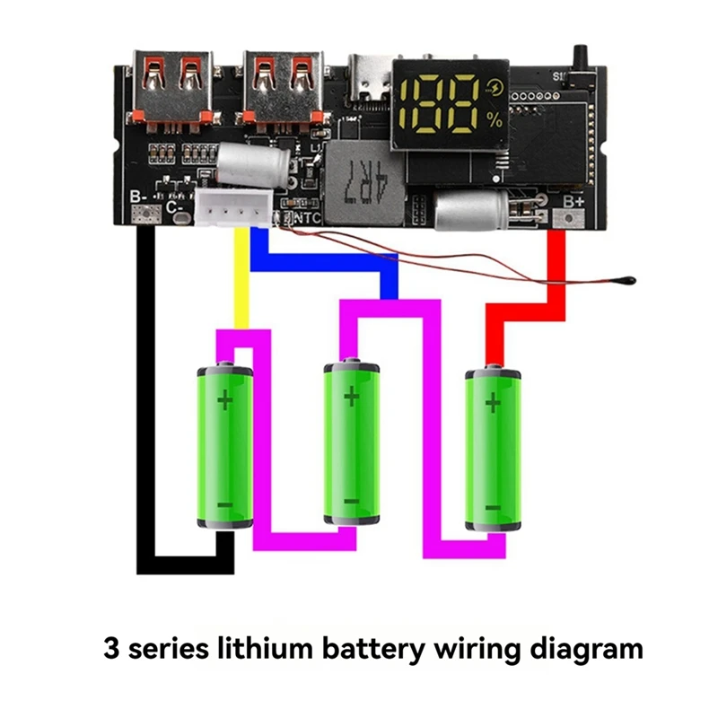Power Bank Charging Module Power Bank Double TYPE C Port Two Way Mobile Power
