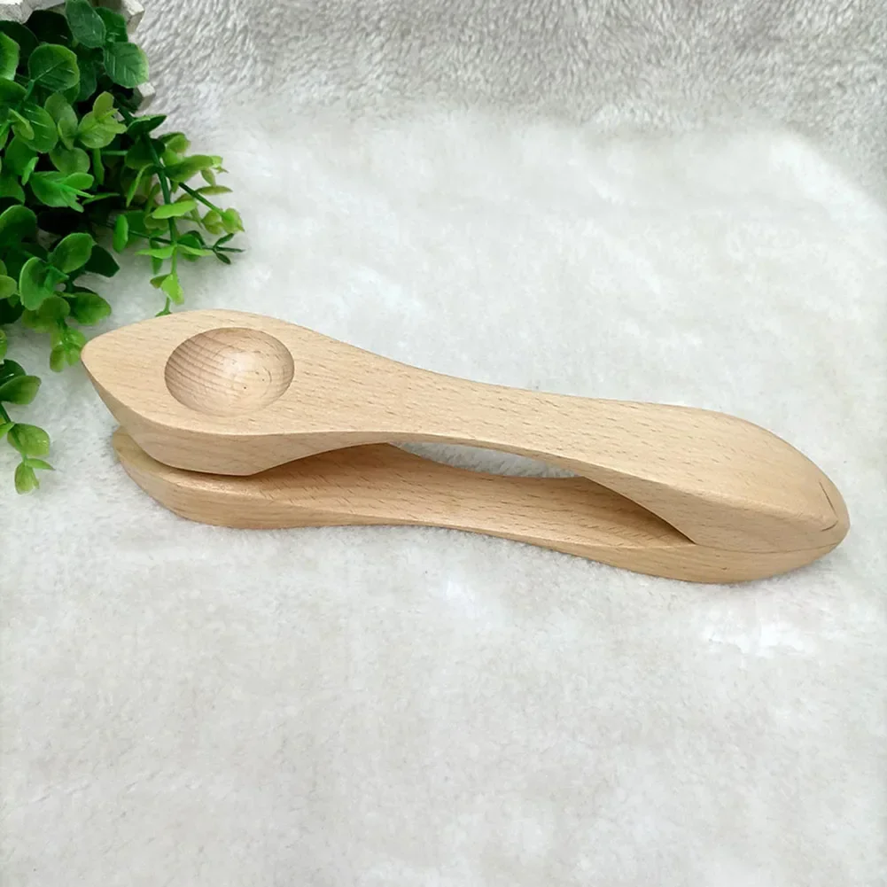 For Party Wooden Musical Spoon Musical Spoons Folk PercussionSound Spoon Natural Wood Color Traditional Percussion