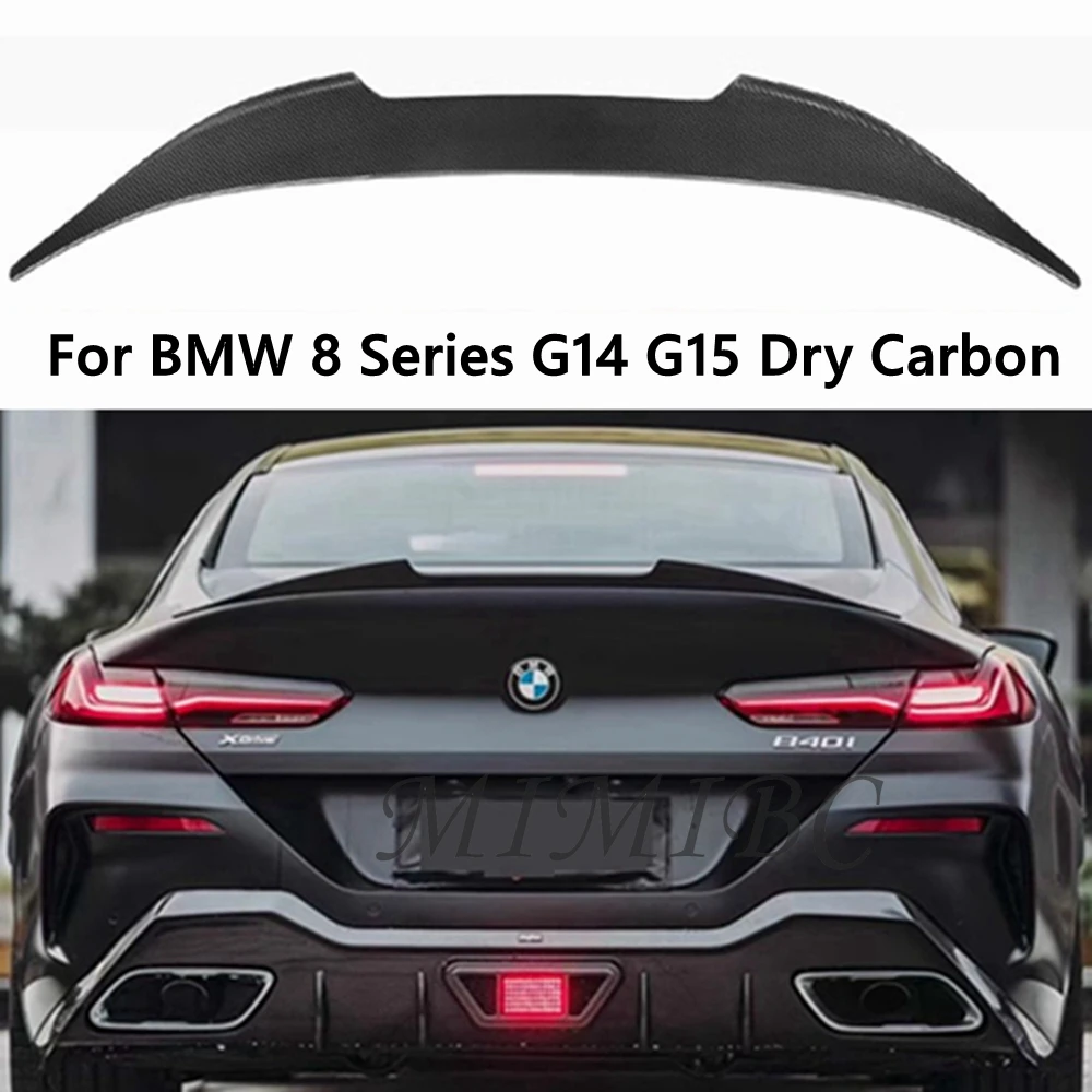 

FOR BMW 8 Series G14 G15 2020 2021 2022 2023 High Quality Dry Carbon Fiber Rear Trunk Wing Spoiler Kit Refits AC style