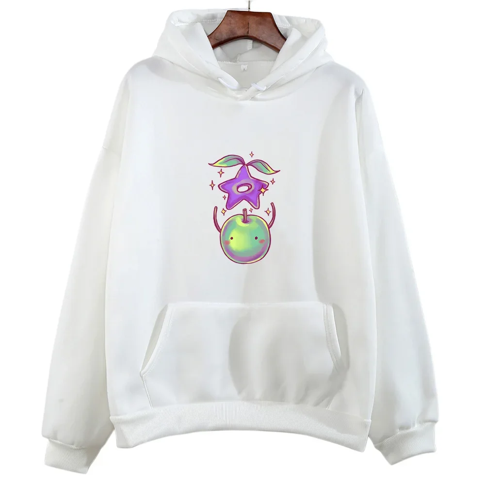 Long-sleeved men's hooded sweatshirt Stardew Valley Junimo cartoon pattern sweatshirt comfortable casual top