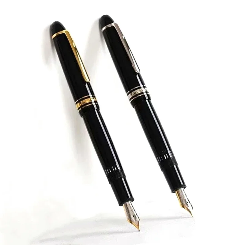 luxury Black / blue 149 piston MB Fountain pen Business office stationery fashion Ink pens with Series number