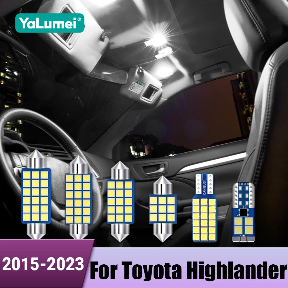 

Автомобильные светодиодные фонари для чтения, лампы багажника для Toyota Highlander XU50 XU70 Kluger 2015 2016 2017 2018 2019 2020 2021 2022 2023