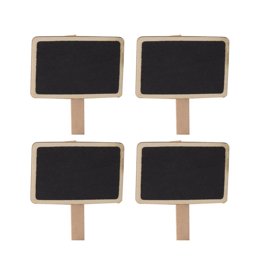 30 قطعة سبورة صغيرة مقاطع خشبية رسالة المجلس لحفل زفاف الديكور السبورة تسجيل حامل الخشب كليب عرض إشعار #1