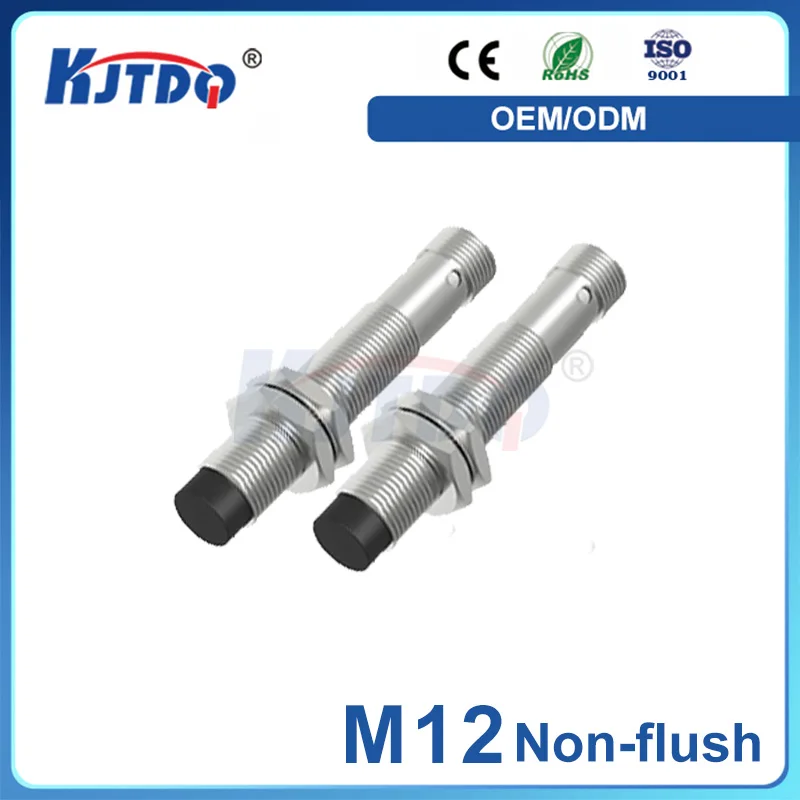 M12 IP67 Non-Flush Sn 4mm Current Output Voltage Output PNP Analog Inductive Proximity Sensor 24VDC