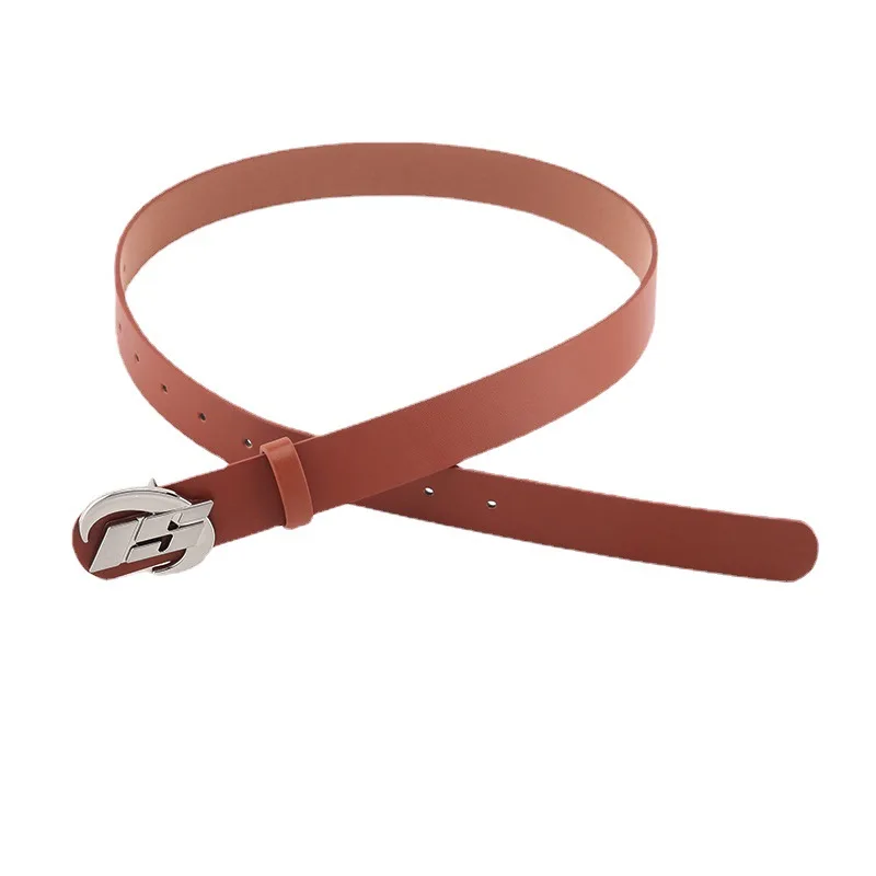 Hot Selling Trendy En Modieuze Dames Riem Eenvoudige En Veelzijdige Metalen Legering Maan Is Gesp Riem Jeans Rok Decoratie Riem