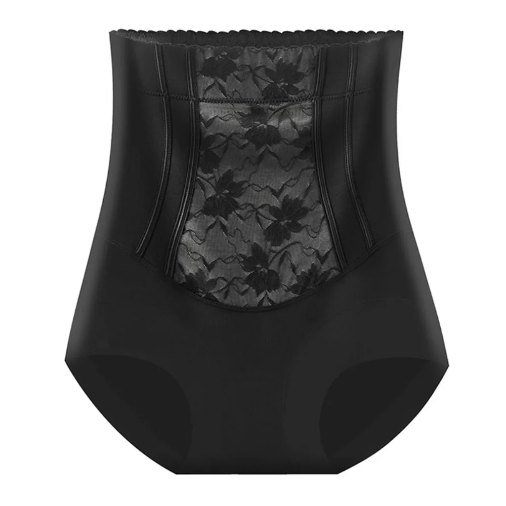 

High Waist Postpartum Body Shaper Shapewear Lace Flower Seamless Underpants Belly Contracting Waist Trainer Butt Lifter Briefs