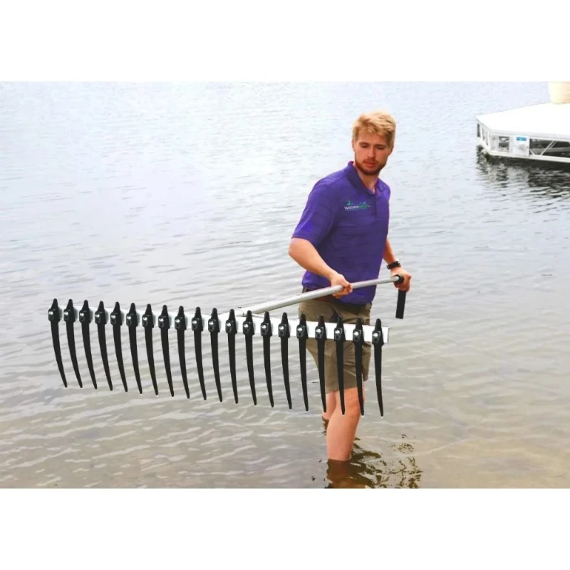 Extra-Large Heavy-Duty Lake and Pond Aquatic Weed Rake  40
