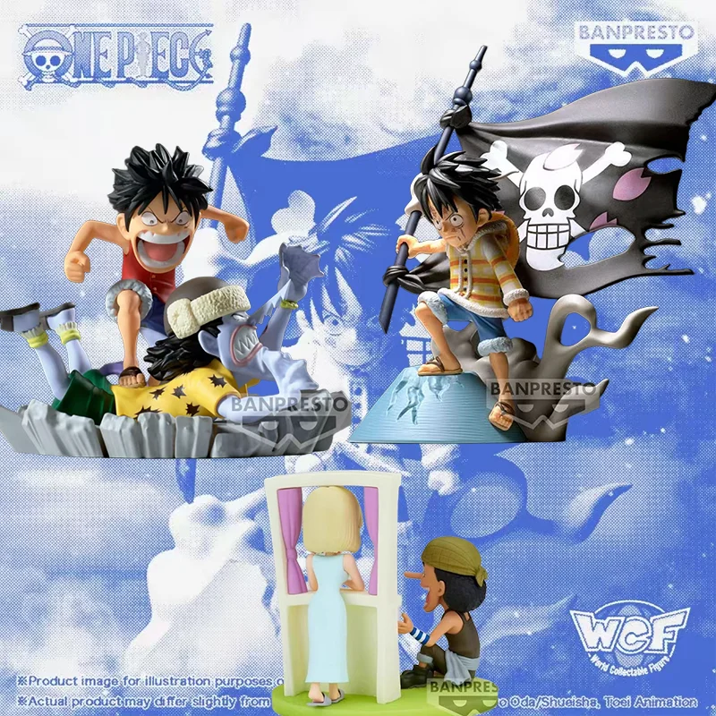100% genuino Bandai Namco Banpresto One Piece Monkey D Luffy Wcf Storyline Arlong Dracule Mihawk Usopp Kaya figura modelo Toygift