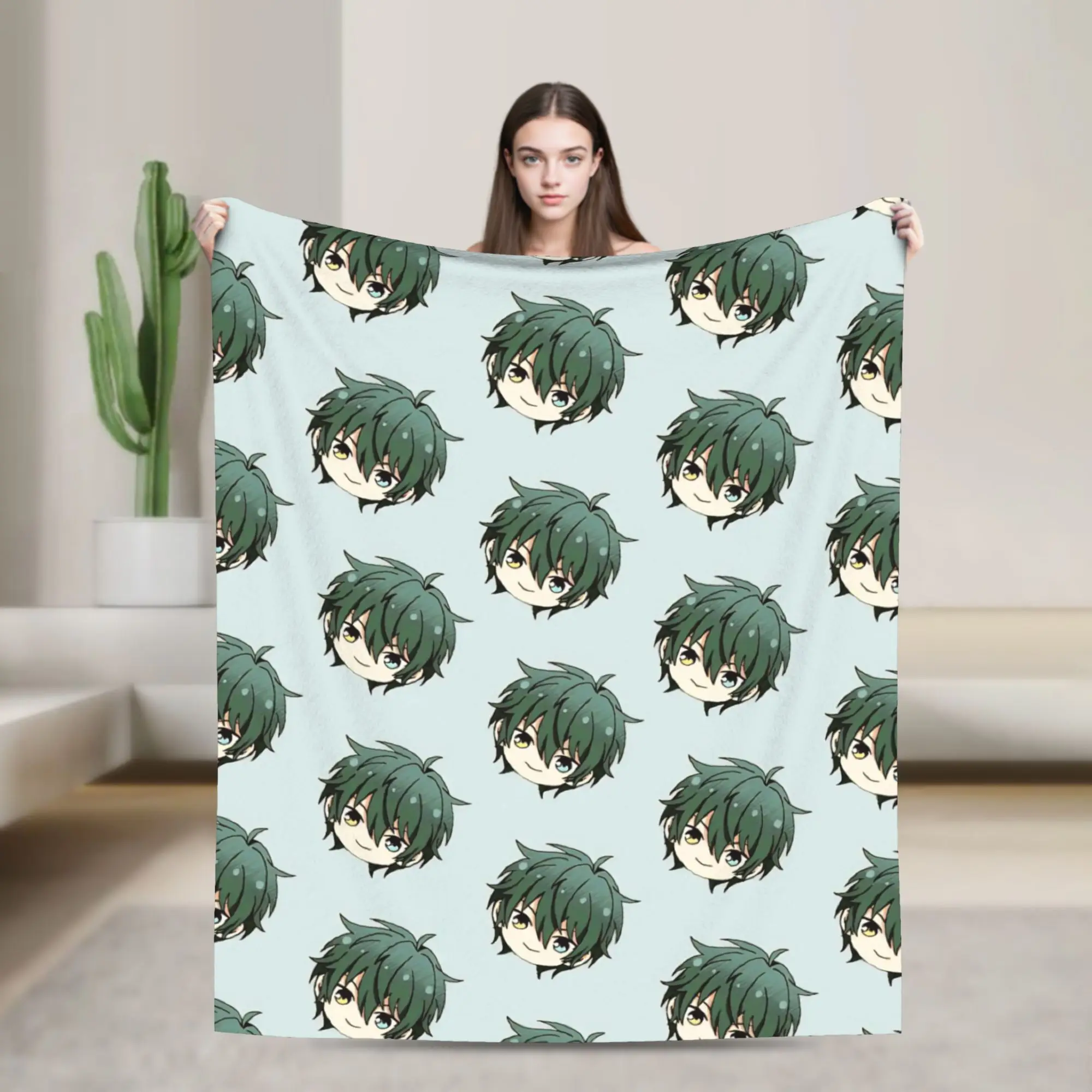 E-Ensemble-Stars Blanket Multiple Sizes Warm Cozy Fluffy  Throw Blankets for Sofa Couch and Bed