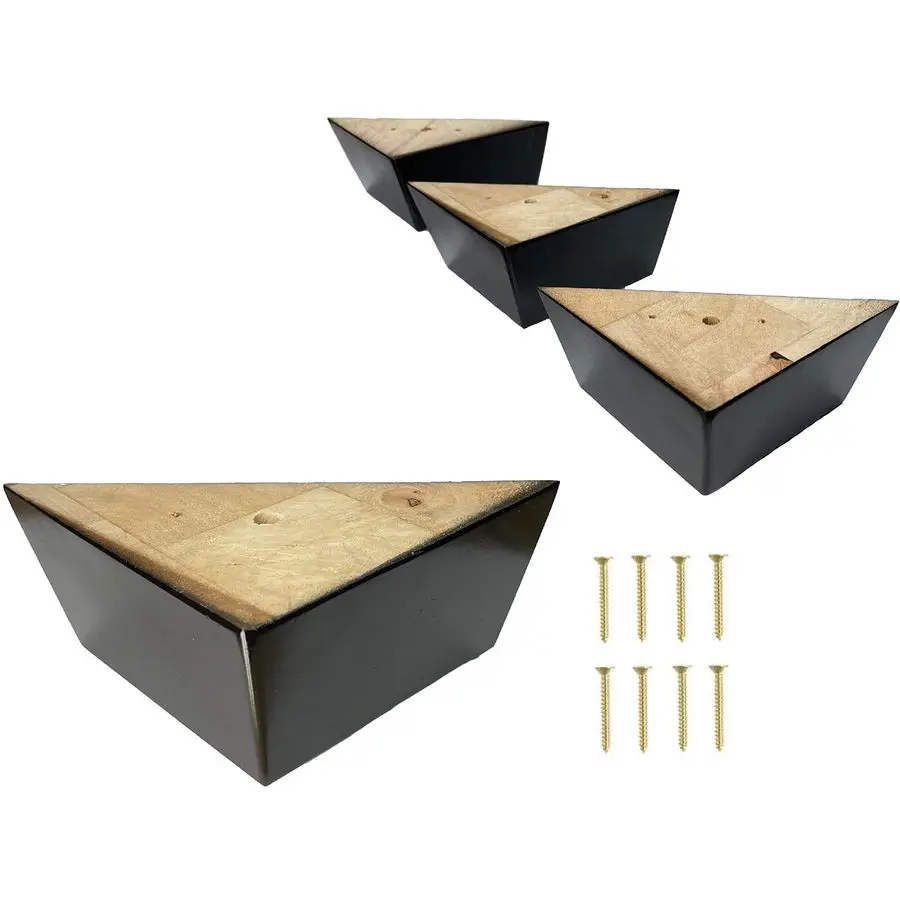 

Legs, Chair Couch Feet Replacement, Set of 4 Wood Sofa Corner Feet, 21 2 Tall by 5 Wide Triangle, Parent Dark Espresso