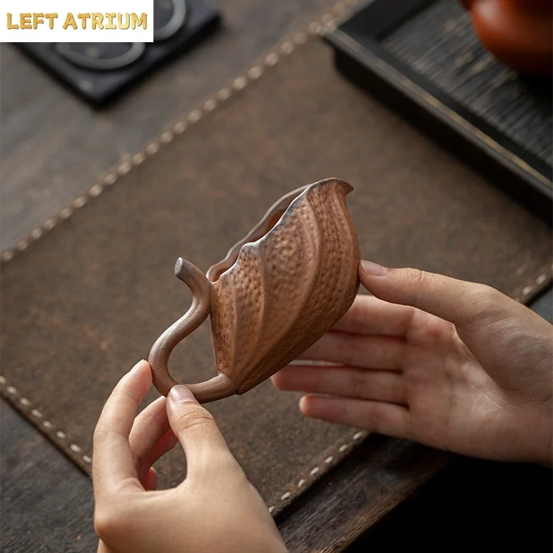 Rock clay Coarse Pottery Public Cup Ceramic Chahai Cup Kung Fu Tea Accessories Tea Infusers Sharing Cup Tea Dispenser