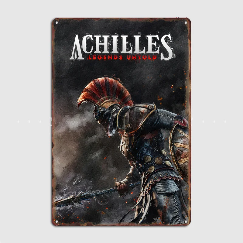 Achilles Legends Untold Game Poster Metal Sign Room Decor Wall Custom Bedroom Indoor Home Wall Decor Posters Room Decoration