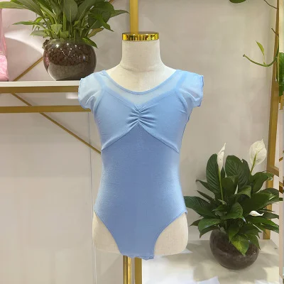 B060 vestido de baile para niños, vestido de práctica para niñas, vestido de cuerpo de baile de verano