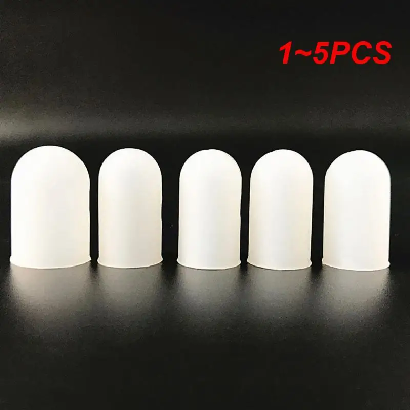 1~5PCS Discount PromotionSet White Anti-scald Silicone Finger Cover Sleeve Finger Protection For Barbecue Home Kitchen Tools