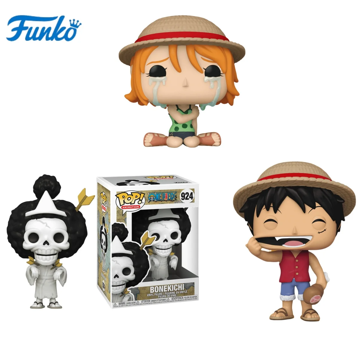 

Funko Pop! One Piece Series Monkey D. Luffy with Meat Action Figure Nami Bonekichi Vinyl Figure Desk Decor Collectible Gifts