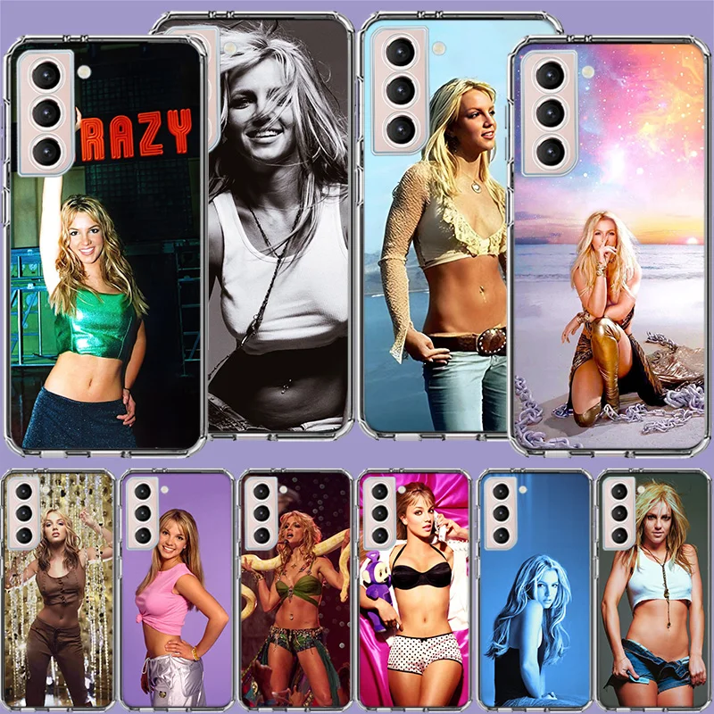 B-Britney Spears Singer Clear Phone Cases for Samsung S26 Ultra Galaxy S25 Edge S24 S23 FE S21 Plus S20 S22 S10 Cover Patterned