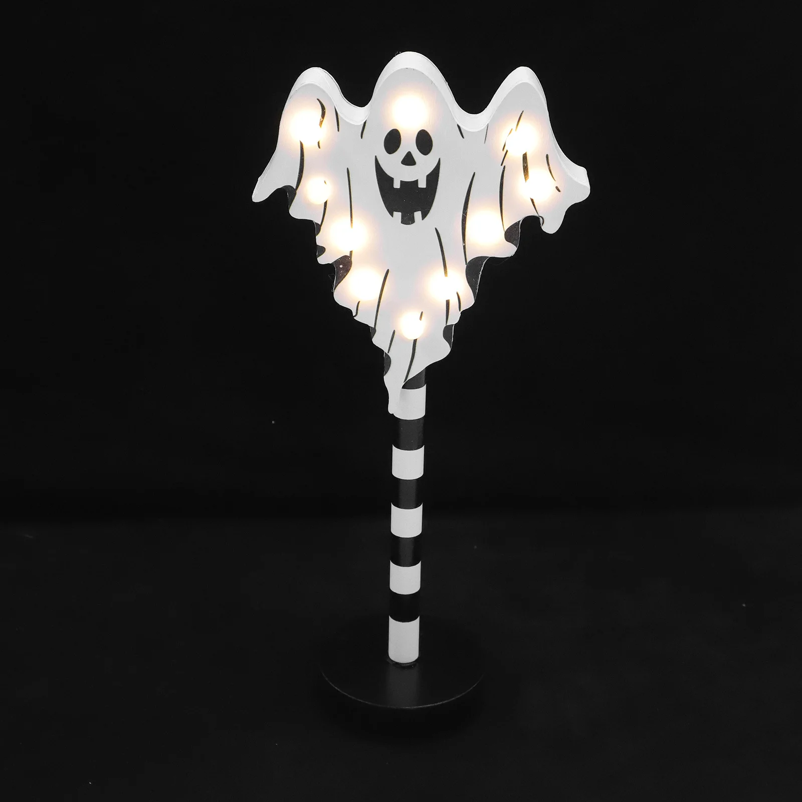

Ghost Led Light Wooden Night Table Decor Party Bedroom Desktop Ornament Halloween Light For Home Bar Store Decorative Small