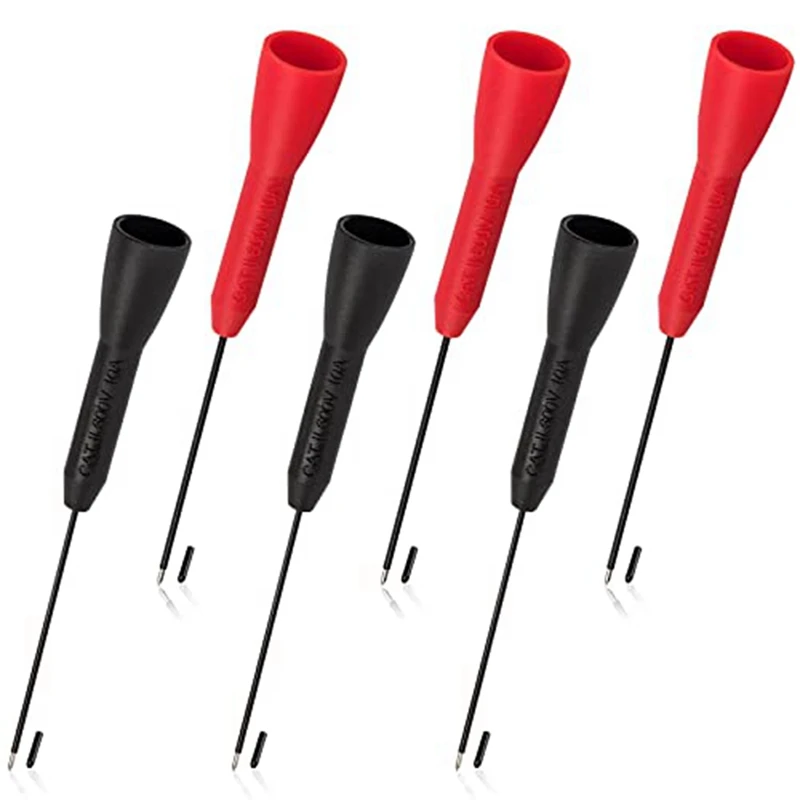 HOT SALE 6 Pack 2Mm Needle Test Probes, 600V/10A Non-Destructive Multimeter Test For Leads Tl71 Tl75- 3 Black & 3 Red