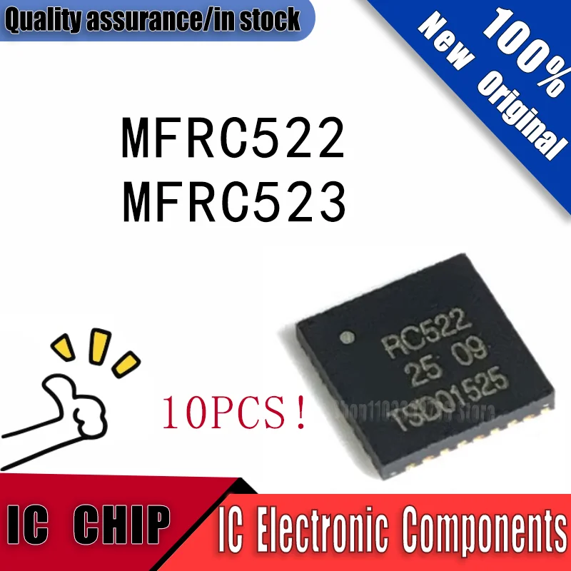 

10PCS New Original MFRC522 RC522 MFRC523 QFN32 RFID Non-Contact Reading And Writing Chips Are Commonly Used In POS Machines IC