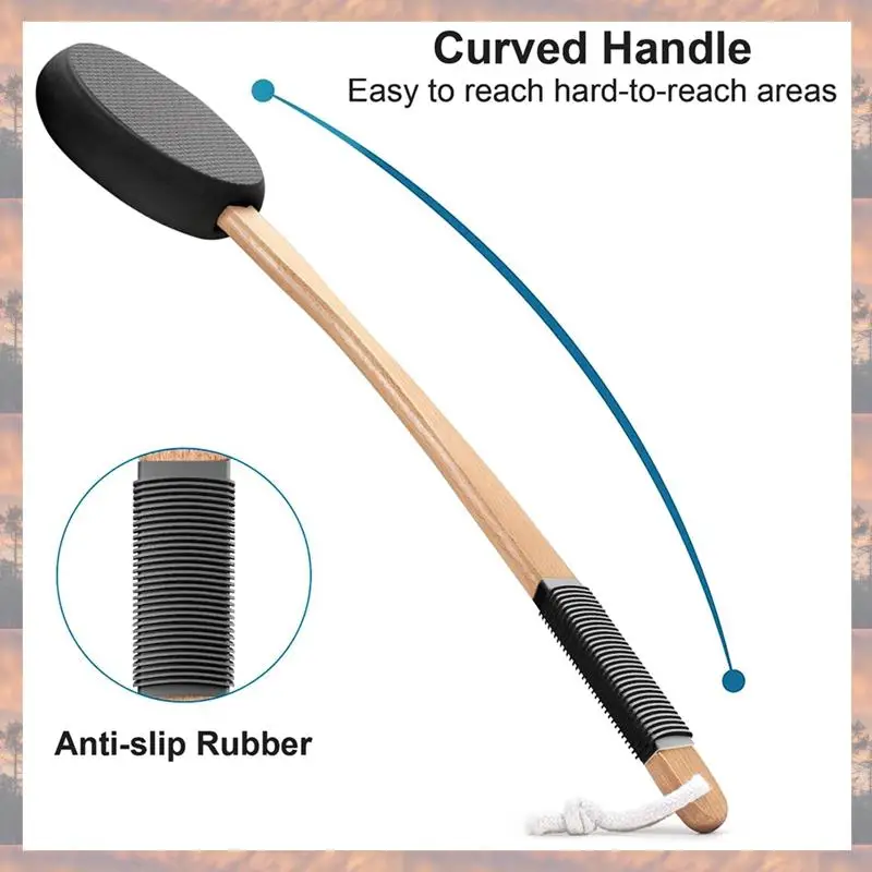 أداة توزيع الغسول الخلفي تريند 2025 بمقبض طويل ووسادات واحدة قابلة للاستبدال، مثالية للشباب وكبار السن باللون الأسود. #6