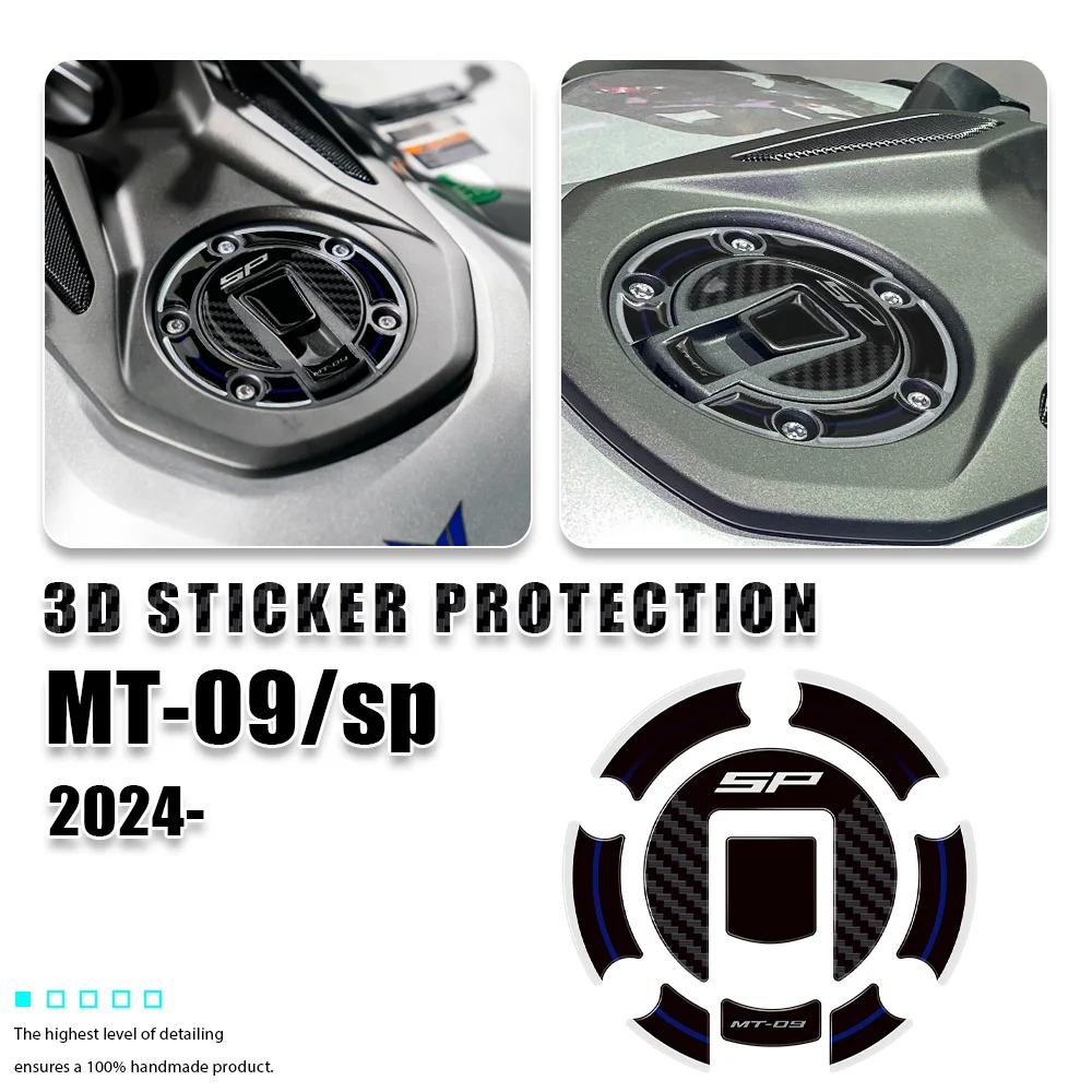 3D Gel Sticker Motorcycle Fuel Cover Protection For MT-09 SP Sticker 2024- MT 09SP Accessories