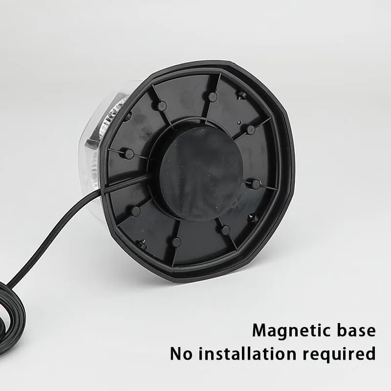 ضوء الشرطة وامض منارة ستروب إنذار إشارة COB LED تحذير مصباح الطوارئ المغناطيسي الأحمر الأزرق سقف شاحنة السيارة #3